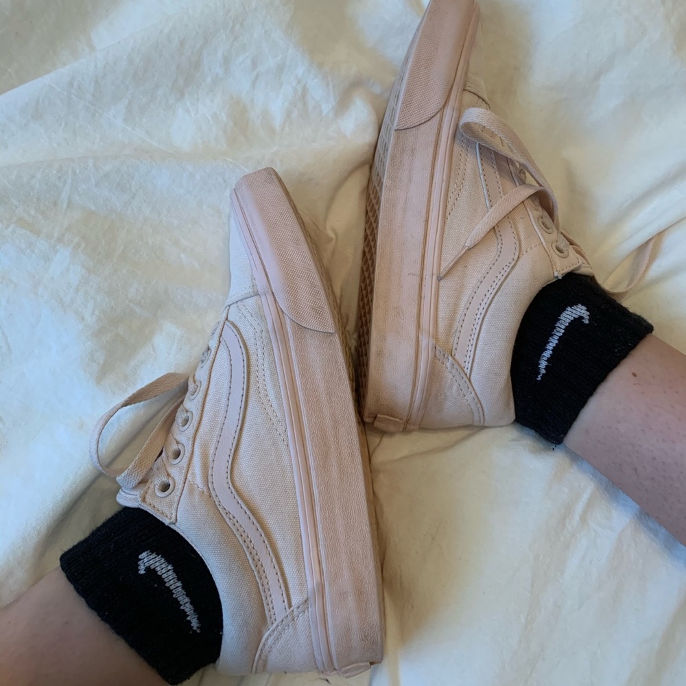 Pastel Pink Low Top Vans